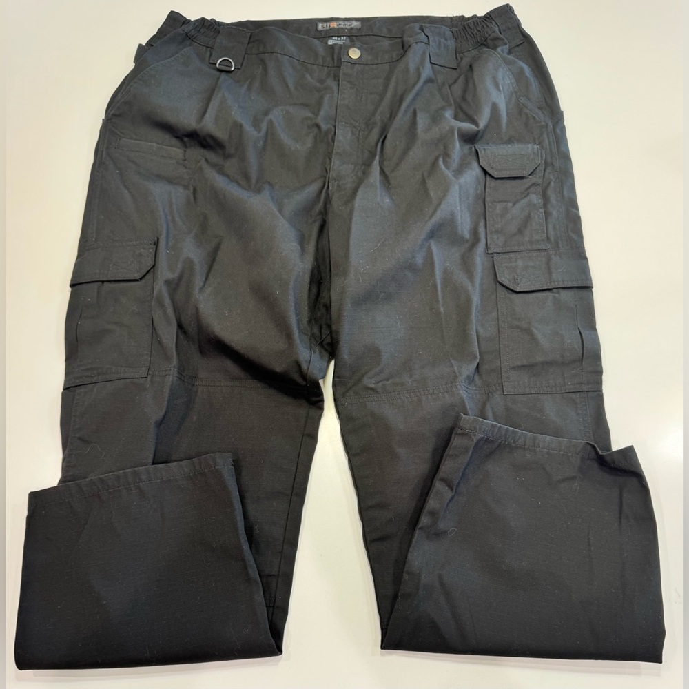 5.11 Tactical Taclite Pro Pants Men's 44x32(42) Black Ripstop Cargo Outdoor